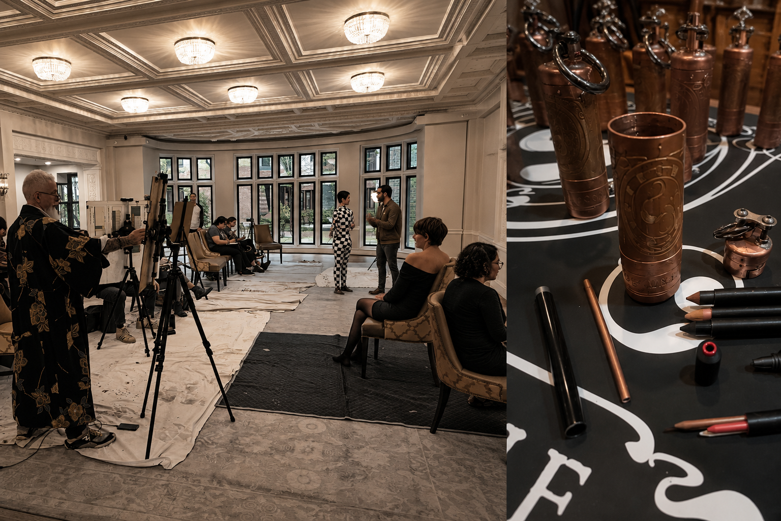A creative gathering designed to encourage unexpected human connections